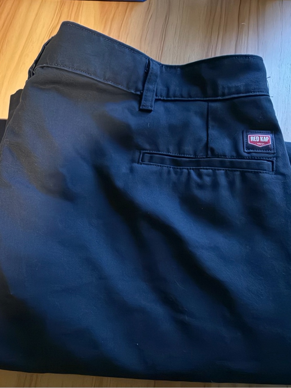Red Kap Men's Navy Flat Front Work Pants